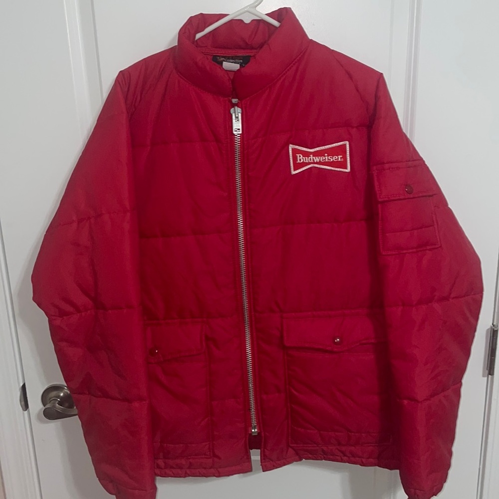 Budweiser Puffer Bomber Jacket